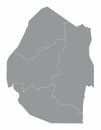 Swaziland administrative map
