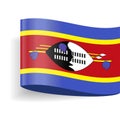 Swaziland Flag Vector Label Tag Icon