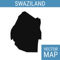 Swaziland vector map with title