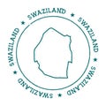 Swaziland vector map.