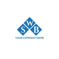 SWB letter logo design on white background. SWB creative initials letter logo concept. SWB letter design