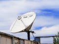 Swe-Dish professional sattelite dish blue sky Royalty Free Stock Photo