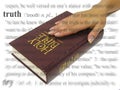 Swearing on the Bible Royalty Free Stock Photo