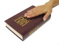 Swearing on the Bible Royalty Free Stock Photo