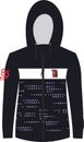 Sweat shirt fleece fabric graphic all over and chest