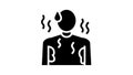 sweat perspiration human glyph icon animation