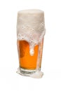 Sweated Craft Pub Beer Glass Overflowing with Beer 3