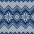 Winter Christmas sweater of fairisle design