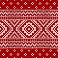 Winter Christmas sweater of fairisle design