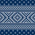 Winter Christmas sweater of fairisle design