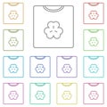 Sweater, shamrock multi color icon. Simple glyph, flat vector of saint patricks day icons for ui and ux, website or mobile