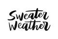 Sweater Weather Lettering