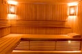 Sweating room in sauna