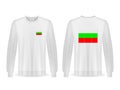 Sweatshirt with Bulgaria flag