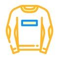 sweatshirt clothing color icon vector illustration