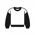 Minimalistic Sweater Style Icon On White Background
