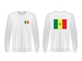 Sweatshirt with Senegal flag