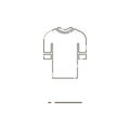 Sweatshirt thin line icon. Mbe minimalism style