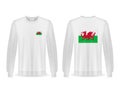 Sweatshirt with Wales flag
