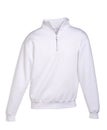 Sweatshirt zipper white isolated on white