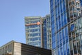 Swedbank building, skyscraper with logo