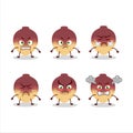 Swede cartoon character with various angry expressions