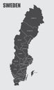 Sweden counties map