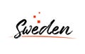 Sweden country typography word text for logo icon design