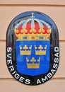 Sweden embassy sign