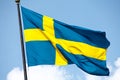 Sweden flag Royalty Free Stock Photo