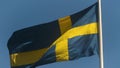 Swedish flag Close up