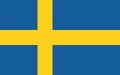 Sweden flag vector Royalty Free Stock Photo