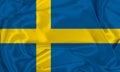 Silk Sweden Flag