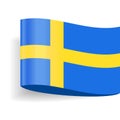 Sweden Flag Vector Label Tag Icon Royalty Free Stock Photo