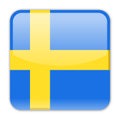 Sweden Flag Vector Square Icon Royalty Free Stock Photo