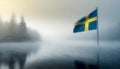 Sweden Flag Waving Royalty Free Stock Photo