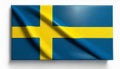 Sweden Flag Waving Royalty Free Stock Photo