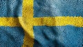 Sweden Flag Waving Royalty Free Stock Photo