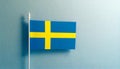 Sweden Flag Waving Royalty Free Stock Photo