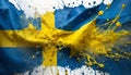 Sweden Flag Waving Royalty Free Stock Photo