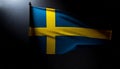 Sweden Flag Waving Royalty Free Stock Photo