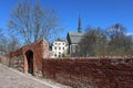 Sweden. Houses and streets of Vadstena Royalty Free Stock Photo