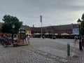 Sweden, MalmÃ¶ - Lilla Torg. Royalty Free Stock Photo