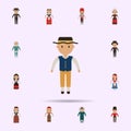 Sweden, man cartoon icon. Universal set of people around the world for website design and development, app development Royalty Free Stock Photo