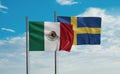 Sweden and Mexico flag