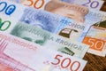 Sweden money, Swedish Kronor currency, Financial and economic concept Royalty Free Stock Photo