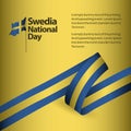 Sweden National Day Vector Template Design Illustration