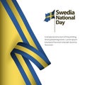 Sweden National Day Vector Template Design Illustration