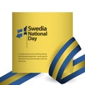 Sweden National Day Vector Template Design Illustration