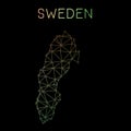 Sweden network map.